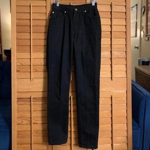 Vintage 90s Black High Waisted Jeans Jordache 25"